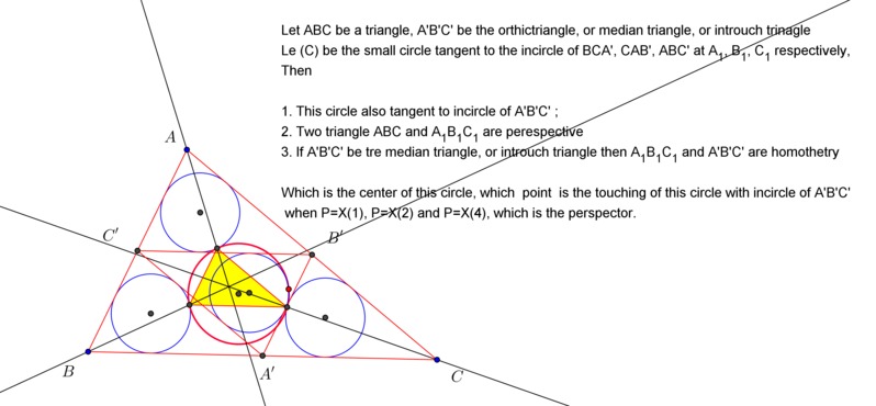 Circunferencia tangente a cuatro inscritas